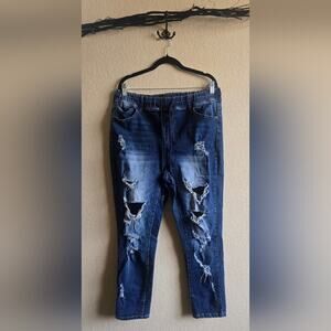 Elite Jeans - Distressed Skinny Jeans - 1x